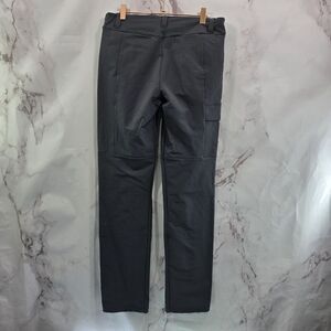 Betabrand Pants Womens 6 Gray Mid Rise Straight Leg Active Commuter